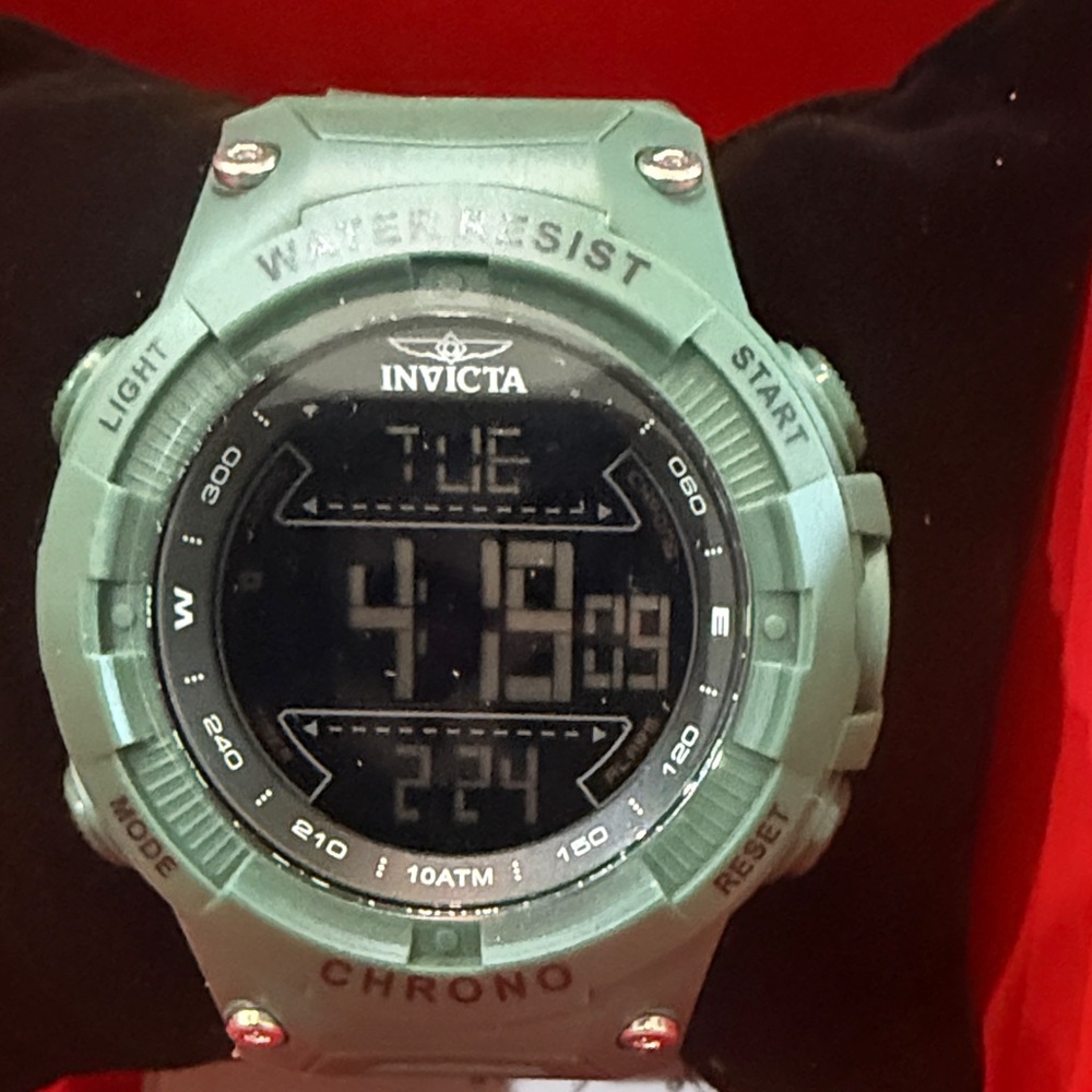 Invicta Mint Green Digital Watch